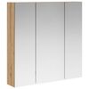 vidaXL Mobiletto per specchio da bagno Rovere Artigianale
