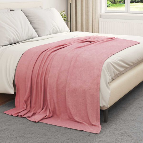 vidaXL Coperte da Pile 24 pcs Rosa 200 x 150 cm Panno