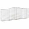 vidaXL Cesto Gabbione ad Arco 400x50x140/160 cm Ferro Zincato