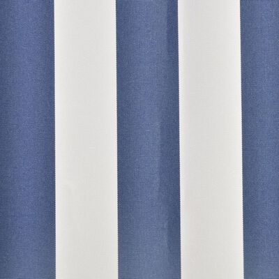 vidaXL Tenda Parasole in Tela Blu e Bianco 6x3m (Telaio non Incluso)