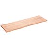 vidaXL Piano Bagno Marrone 160x50x(2-4) cm Legno Massello Trattato