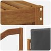 vidaXL Set divani 5 pcs Naturale e Antracite Legno di Acacia Massello
