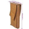 vidaXL Tavolo da Bar Pieghevole 155x53x105 cm in Massello di Teak