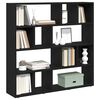 vidaXL Libreria/Divisorio Rovere Nero 105x24x102 cm