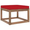 vidaXL Set Salotto Giardino Pallet Cuscini 3 pz Legno Pino Impregnato