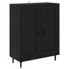 vidaXL Credenza Rovere Nero 69,5 x 34 x 90 cm