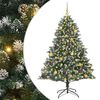 vidaXL Albero di Natale artificiale con 300 LED Verde 180 cm