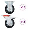 vidaXL Rotelle 24 pz 100 mm