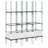 vidaXL Fioriera da Giardino con Graticcio Bianco 120x40x142,5 cm PP