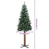 vidaXL Albero di Natale snodato con 300 LED Verde e Bianco 210 cm