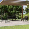 vidaXL Set Divani da Giardino 4 pz con Cuscini in Alluminio Antracite
