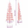 vidaXL Albero Natale Artificiale Sottile a Metà e Supporto Rosa 180 cm
