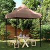 vidaXL Tenda Party Marrone 200 x 200 x 306 cm Tessuto Oxford