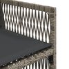 vidaXL Set da Pranzo da Giardino 9 pz con Cuscini in Polyrattan Grigio