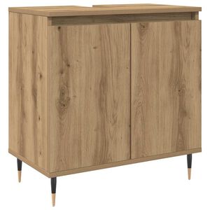 vidaXL Mobile da Bagno Rovere Artigianale 58x33x60 cm in Truciolato