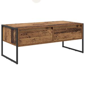vidaXL Tavolino da salotto con cassetto Legno vecchio 100 x 46 x 40 cm