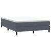 vidaXL Letto a Molle senza Materasso Grigio Scuro 140x220 cm Velluto