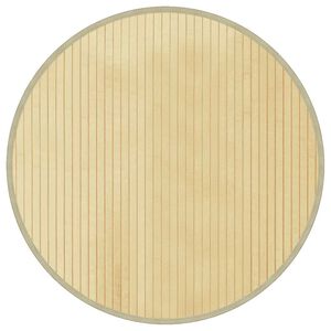 vidaXL Tappeto Rotondo Naturale Chiaro 60 cm in Bamb&ugrave;