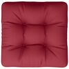 vidaXL Cuscino per Pallet Rosso Vino 58x58x10 cm in Tessuto