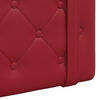 vidaXL Testata appesa Rosso Vino 130 x 55 x 5 cm Pelle Sintetica