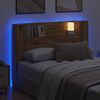 vidaXL Testata con Mobile e LED Rovere Artigianale Legno multistrato