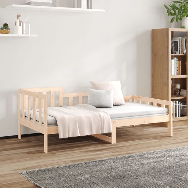 vidaXL Dormeuse senza Materasso 80x200 cm in Legno Massello di Pino