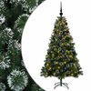 vidaXL Albero di Natale artificiale con palline 120 cm 150 LED