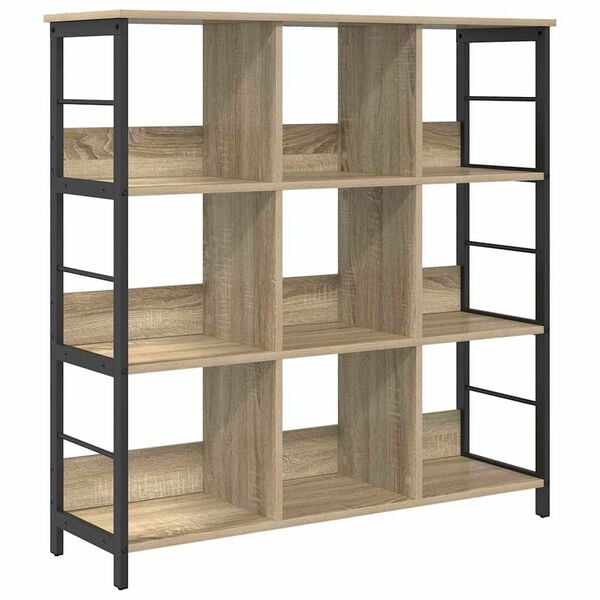 vidaXL Libreria Rovere Sonoma 102 x 32 x 104,5 cm Legno multistrato