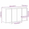 vidaXL Credenza rovere sonoma 120 x 41 x 75 cm Legno multistrato