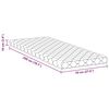 vidaXL Materasso Bianco 70 x 200 cm Schiuma PU