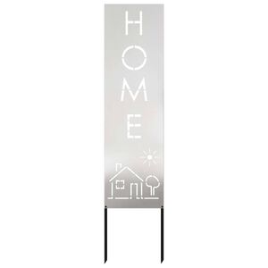 vidaXL Schermo per privacy in giardino Traforo Argento 32 x 140 cm