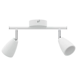 vidaXL Faretto da soffitto Bianco 25.5 x 8 x 15.5 cm Acciaio