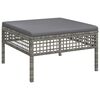 vidaXL Set Divani da Giardino 6 pz con Cuscini in Polyrattan Grigio