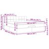 vidaXL Struttura Letto Pouf con Materasso 160x200 cm in Tessuto