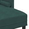 vidaXL Set di divani Verde Scuro 173 x 131 x 67 cm Poliestere