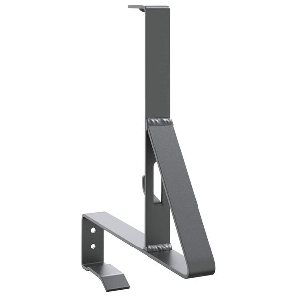 vidaXL Supporto per guardia della neve 2 pcs Antracite Acciaio