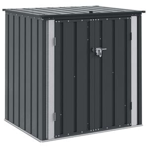 vidaXL Scatola di Stoccaggio per Giardino Nero 101,5 x 82 x 100 cm