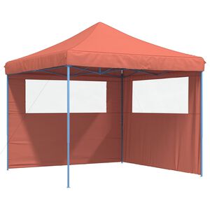 vidaXL Tenda Party 292 x 292 x 315 cm Terracotta Tessuto Oxford