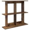 vidaXL Scaffale da parete A parete Legno antico 100 x 20 x 75 cm