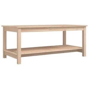 vidaXL Tavolino da Salotto 110x55x45 cm Legno Massello di Pino