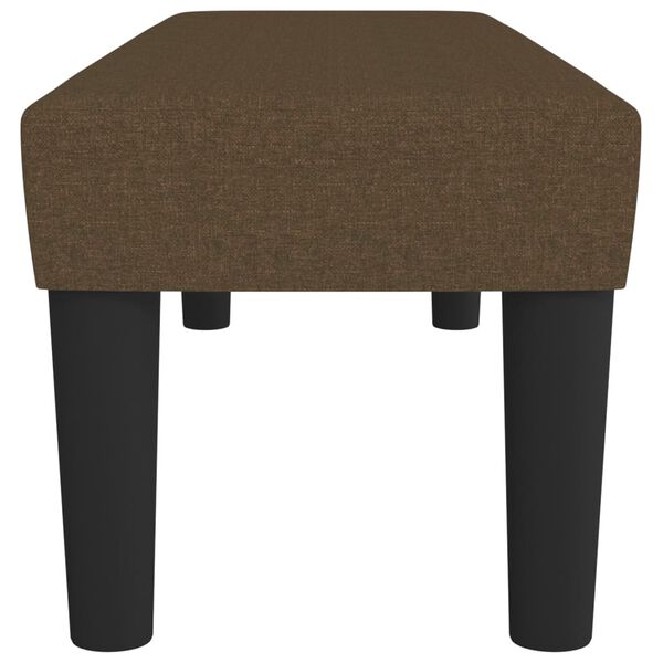 vidaXL Panca Marrone Scuro 100x30x30 cm in Tessuto
