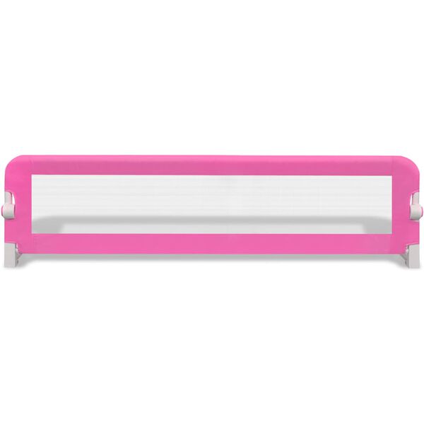 vidaXL Barriera di Sicurezza per Letto Bambino 150 x 42 cm Rosa