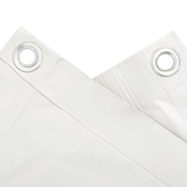 vidaXL Paravento da Balcone Bianco 400x90 cm in PVC