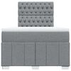 vidaXL Giroletto a Molle con Materasso Grigio Chiaro 120x190cm Tessuto