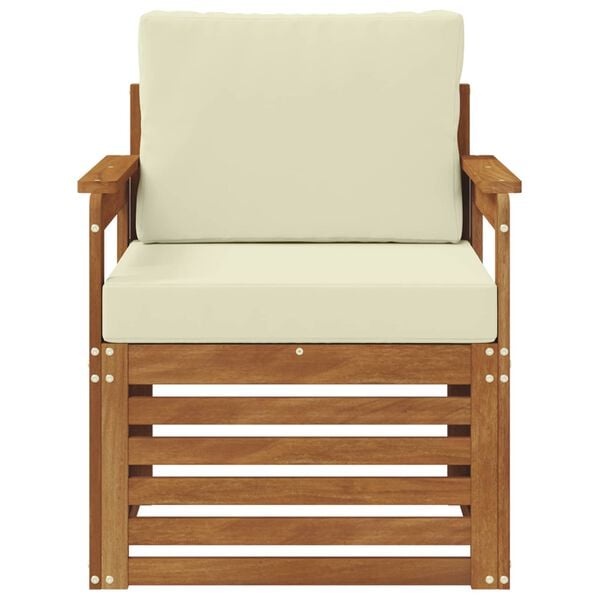 vidaXL Set di divani da esterno Legno di Acacia Massello e Poliestere