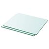 vidaXL Mensole in Vetro Trasparente 2 pz 30x20 cm