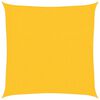 vidaXL Vela Parasole 160 g/m&sup2; Gialla 3,6x3,6 m in HDPE