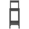 vidaXL Set da Bar 5 pz Grigio in Legno Massello di Pino