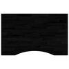 vidaXL Piano Scrivania Marrone Scuro 80x60x2,5 cm in Rovere Massello
