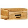 vidaXL Comodini da Parete 2pz in Legno Massello di Acacia